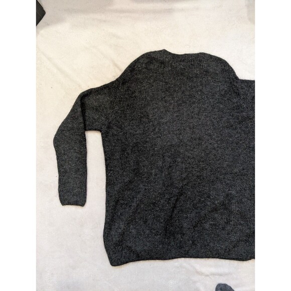 Mens XS Mohair Wool Blend Openfront Gray Cardigan H&M Jacket Coat RARE - Picture 10 of 10